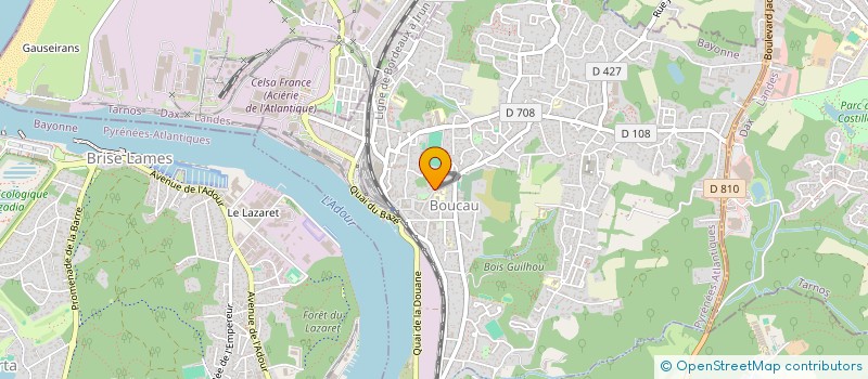 localisation de l'entreprise SCI 2SB  BOUCAU