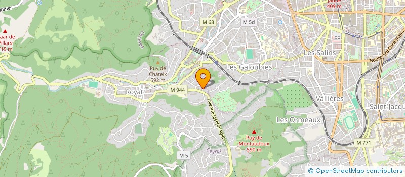 localisation de l'entreprise SCI 2SBJ  ROYAT