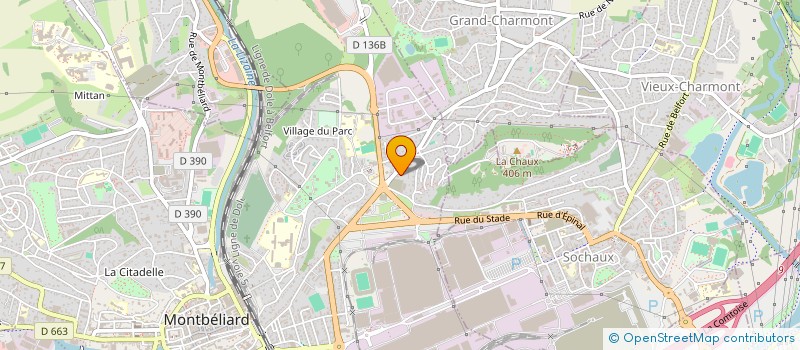 localisation de l'entreprise SCI 2SEK à MONTBELIARD
