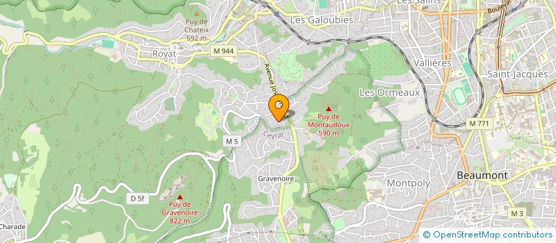 localisation de l'entreprise SCI 2SJL  ROYAT