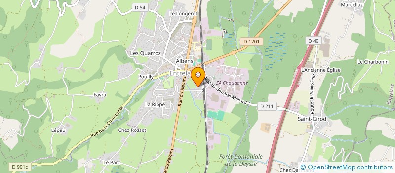 localisation de l'entreprise SCI 2SP  ENTRELACS