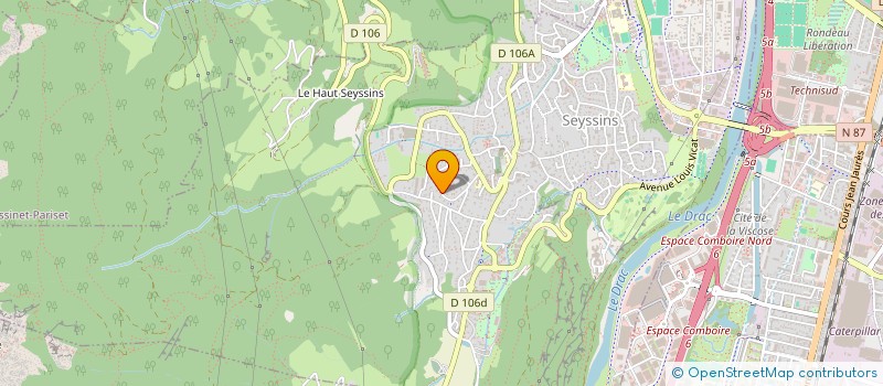 localisation de l'entreprise SCI 2SR à SEYSSINS