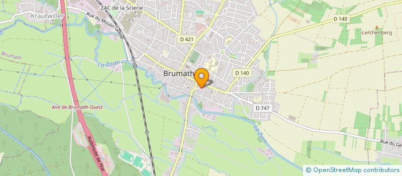 localisation de l'entreprise SCI 2T  BRUMATH