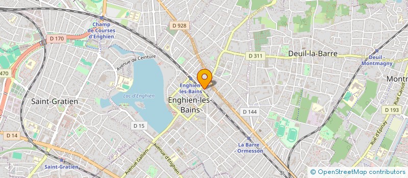 localisation de l'entreprise SCI 2T à ENGHIEN LES BAINS