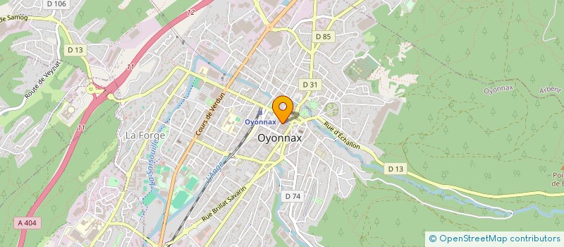 localisation de l'entreprise SCI 2TH IMMO à OYONNAX