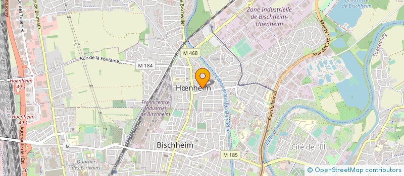 localisation de l'entreprise SCI 2VBD  HNHEIM