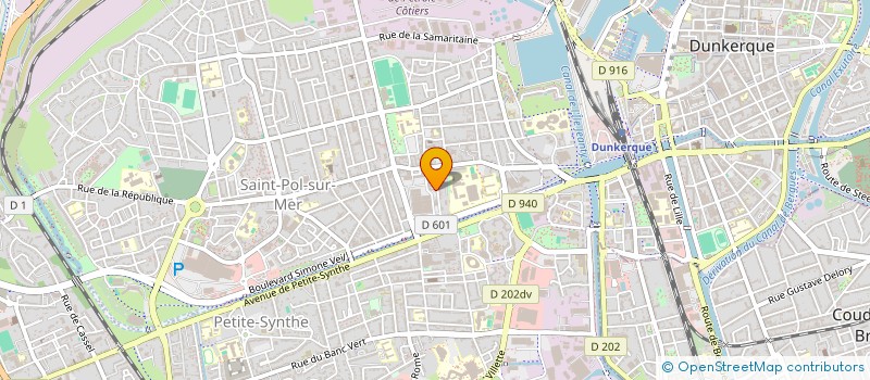 localisation de l'entreprise SCI 2WF à DUNKERQUE