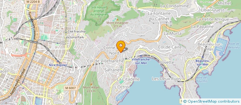localisation de l'entreprise SCI 2X18 à VILLEFRANCHE-SUR-MER