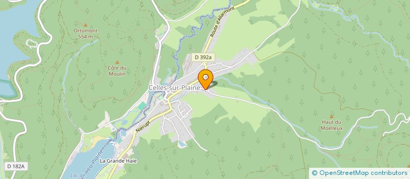 localisation de l'entreprise SCI 2X2 SOEURS  CELLES-SUR-PLAINE