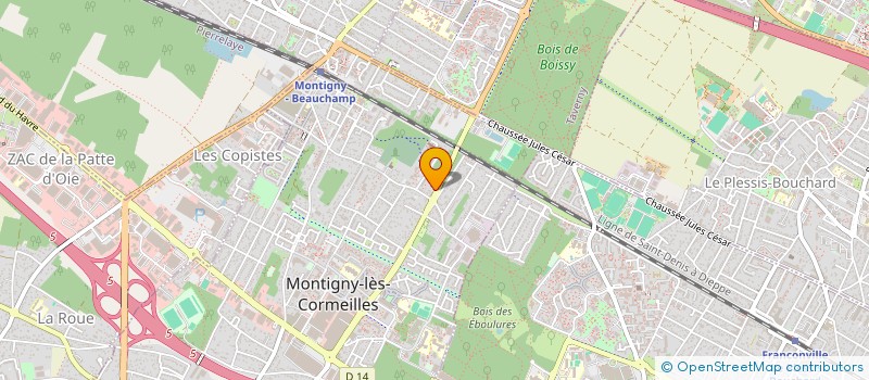 localisation de l'entreprise SCI 2YFG  MONTIGNY-LES-CORMEILLES