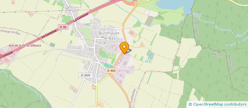 localisation de l'entreprise SCI 2Z  BURNHAUPT-LE-BAS