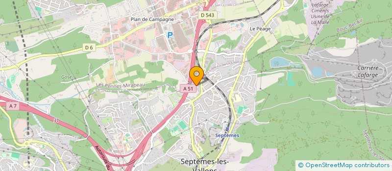 localisation de l'entreprise SCI 2Z à SEPTEMES-LES-VALLONS