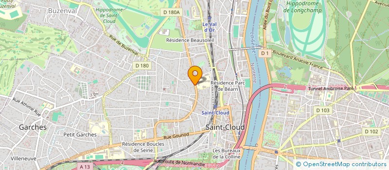 localisation de l'entreprise SCI 2ZV à SAINT-CLOUD