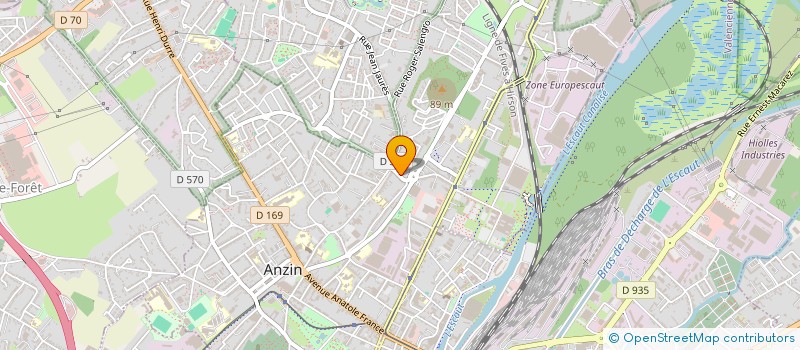 localisation de l'entreprise SCI 3.5.7.  ANZIN