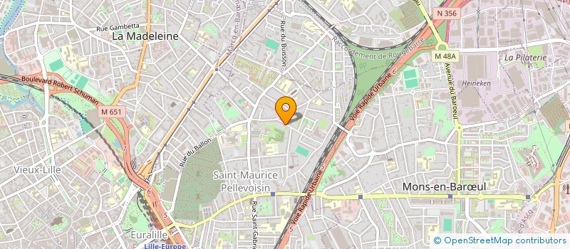 localisation de l'entreprise SCI 3 A à LILLE