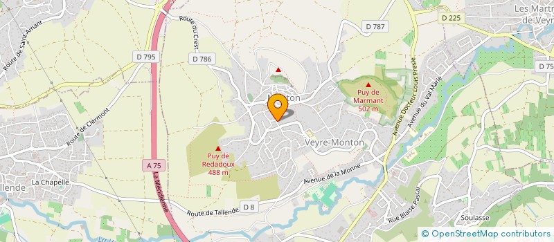 localisation de l'entreprise SCI 3 A  VEYRE-MONTON