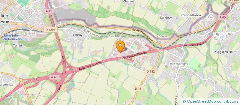 localisation de l'entreprise SCI 3 AEP  ARCHAMPS