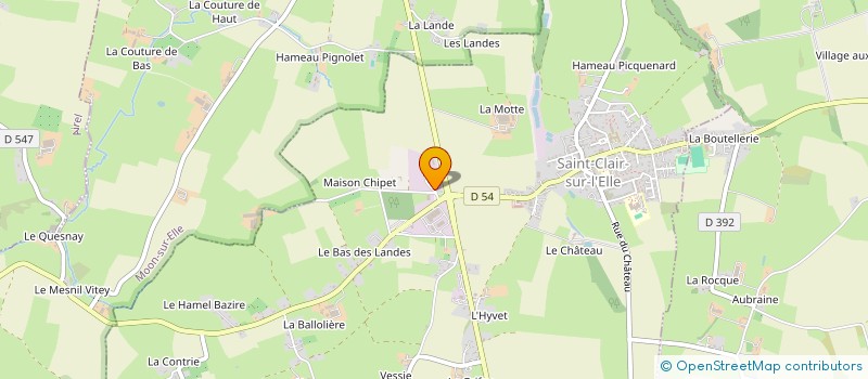 localisation de l'entreprise SCI 3 ANGES  SAINT-CLAIR-SUR-L'ELLE