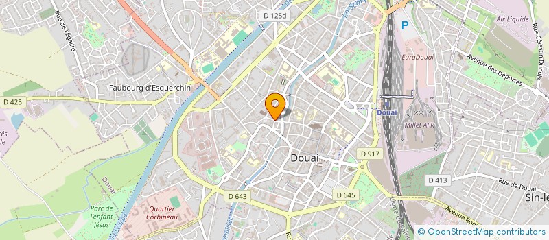 localisation de l'entreprise SCI 3 AOUT à DOUAI