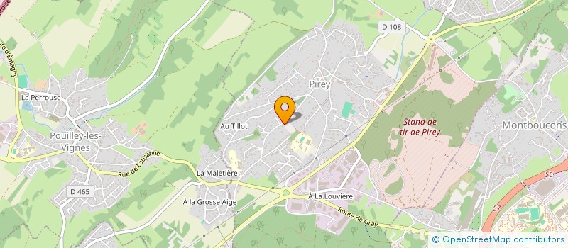 localisation de l'entreprise SCI 3 B  PIREY