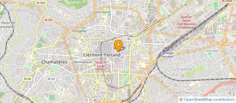 localisation de l'entreprise SCI 3 B  CLERMONT-FERRAND