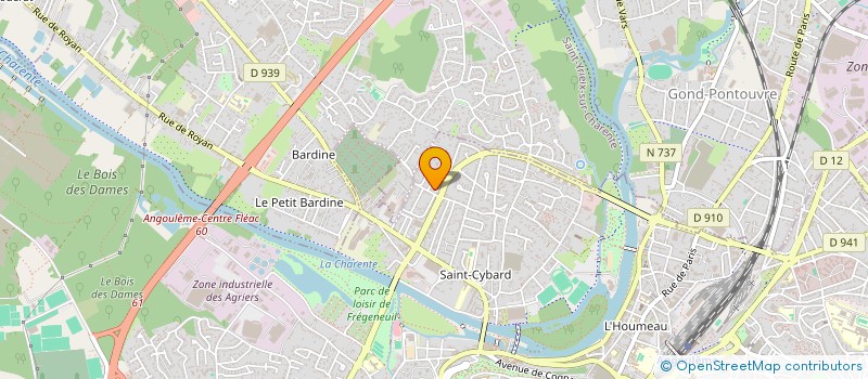 localisation de l'entreprise SCI 3 B à ANGOULEME