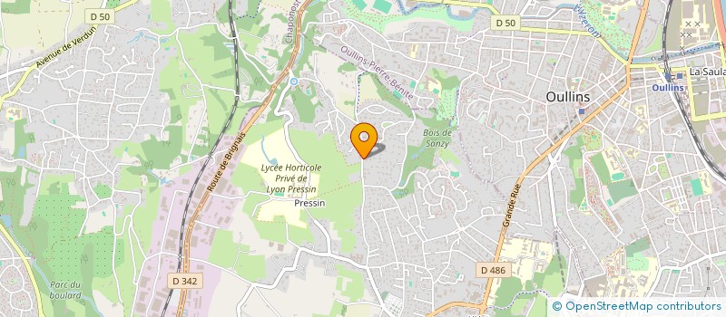 localisation de l'entreprise SCI 3 B  SAINT-GENIS-LAVAL