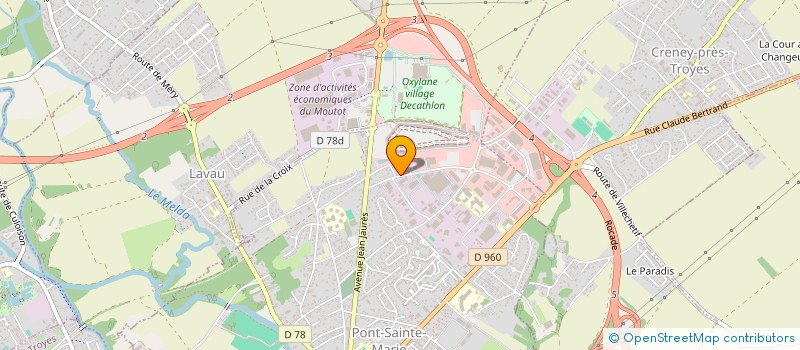 localisation de l'entreprise SCI 3 B  PONT-SAINTE-MARIE