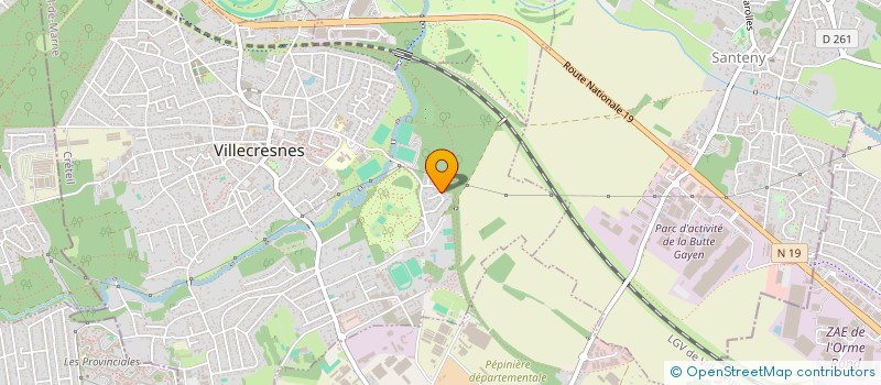 localisation de l'entreprise SCI 3 B  VILLECRESNES