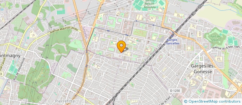 localisation de l'entreprise SCI 3 BD HENRI BERGSON  SARCELLES