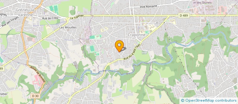 localisation de l'entreprise SCI 3 BECS  CRAPONNE