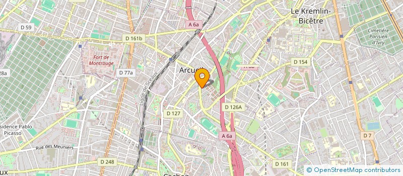 localisation de l'entreprise SCI 3.C.3.D  ARCUEIL