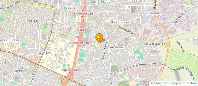 localisation de l'entreprise SCI 3 C  BRON