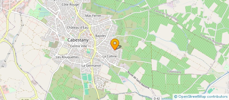 localisation de l'entreprise SCI 3 CALYPSO  CABESTANY