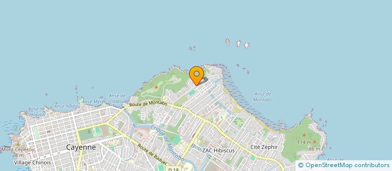 localisation de l'entreprise SCI 3 CASES  CAYENNE