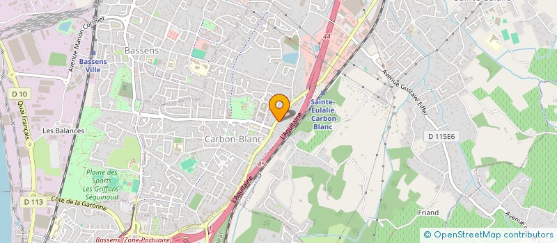 localisation de l'entreprise SCI 3 CF  CARBON-BLANC