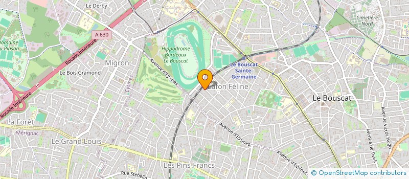 localisation de l'entreprise SCI 3 D  LE BOUSCAT