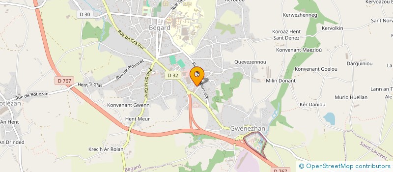 localisation de l'entreprise SCI 3 DE K  BEGARD