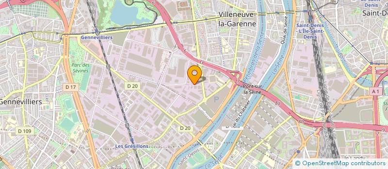 localisation de l'entreprise SCI 3 DM  VILLENEUVE-LA-GARENNE