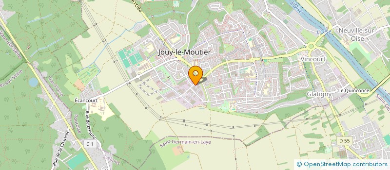 localisation de l'entreprise SCI  3 E.G  JOUY-LE-MOUTIER