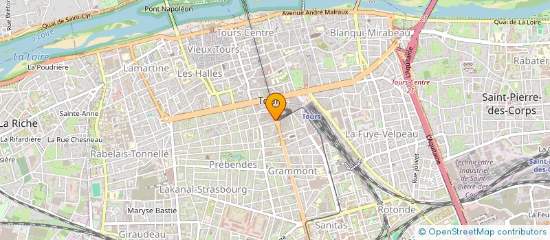 localisation de l'entreprise SCI 3 ET 3 BIS AVENUE GRAMMONT  TOURS