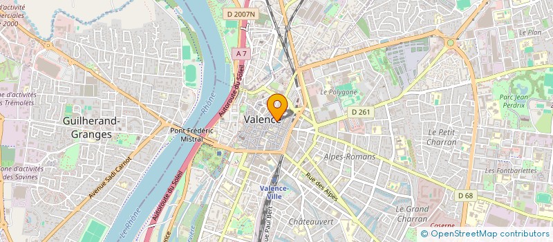 localisation de l'entreprise SCI 3 F à VALENCE