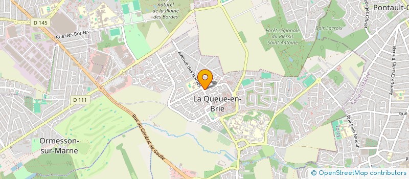 localisation de l'entreprise SCI 3 F  LA QUEUE-EN-BRIE