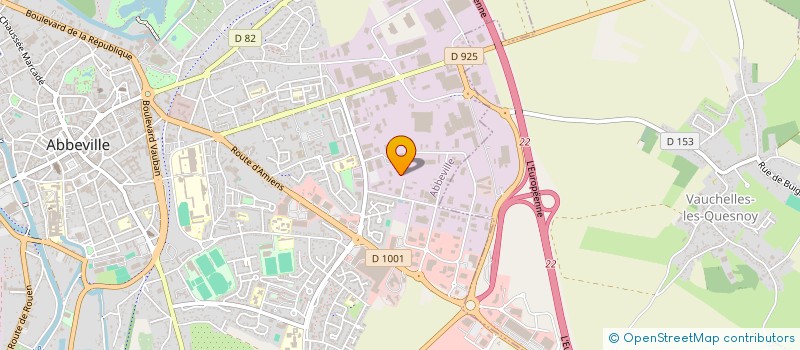 localisation de l'entreprise SCI 3 F à ABBEVILLE