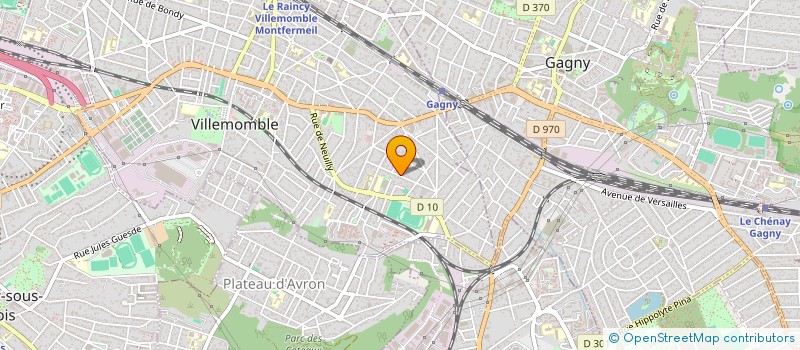 localisation de l'entreprise SCI 3 FMB à VILLEMOMBLE