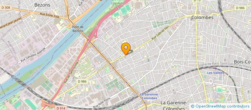 localisation de l'entreprise SCI 3 FRERES à COLOMBES