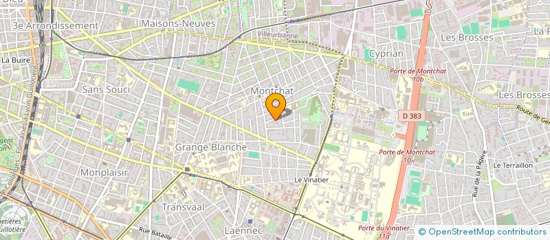 localisation de l'entreprise SCI 3 G  LYON