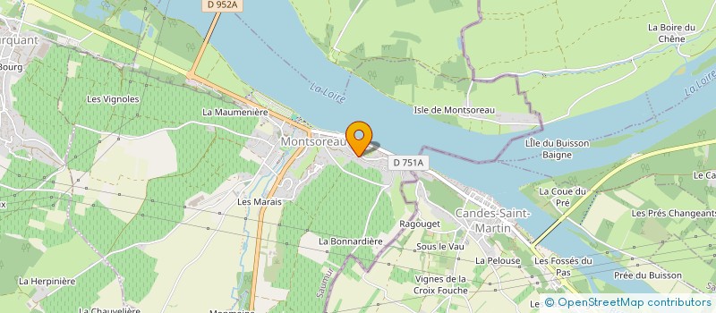 localisation de l'entreprise SCI 3 G  MONTSOREAU