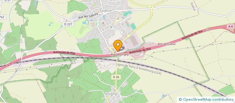 localisation de l'entreprise SCI 3 G  GUEUX