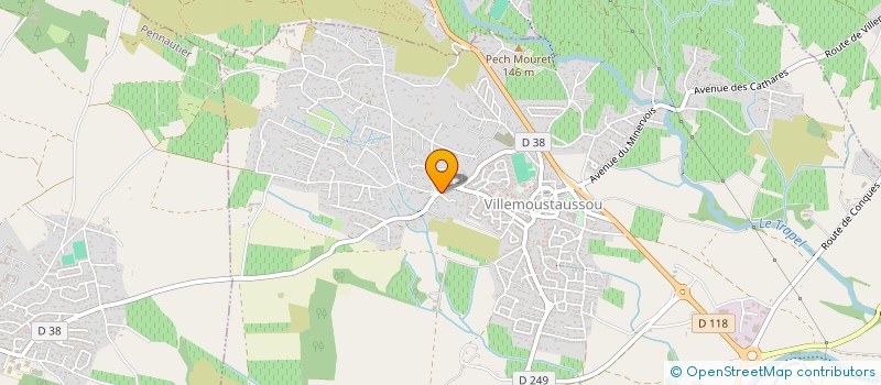 localisation de l'entreprise SCI 3 G à VILLEMOUSTAUSSOU
